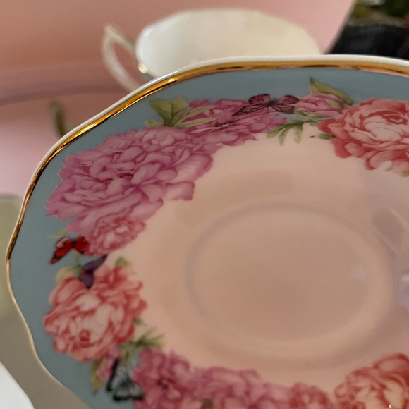 HOST PICK⭐️Royal Albert Miranda Kerr Teacup & Saucer Set 💖 Fine Bone China NIB - Picture 8 of 16
